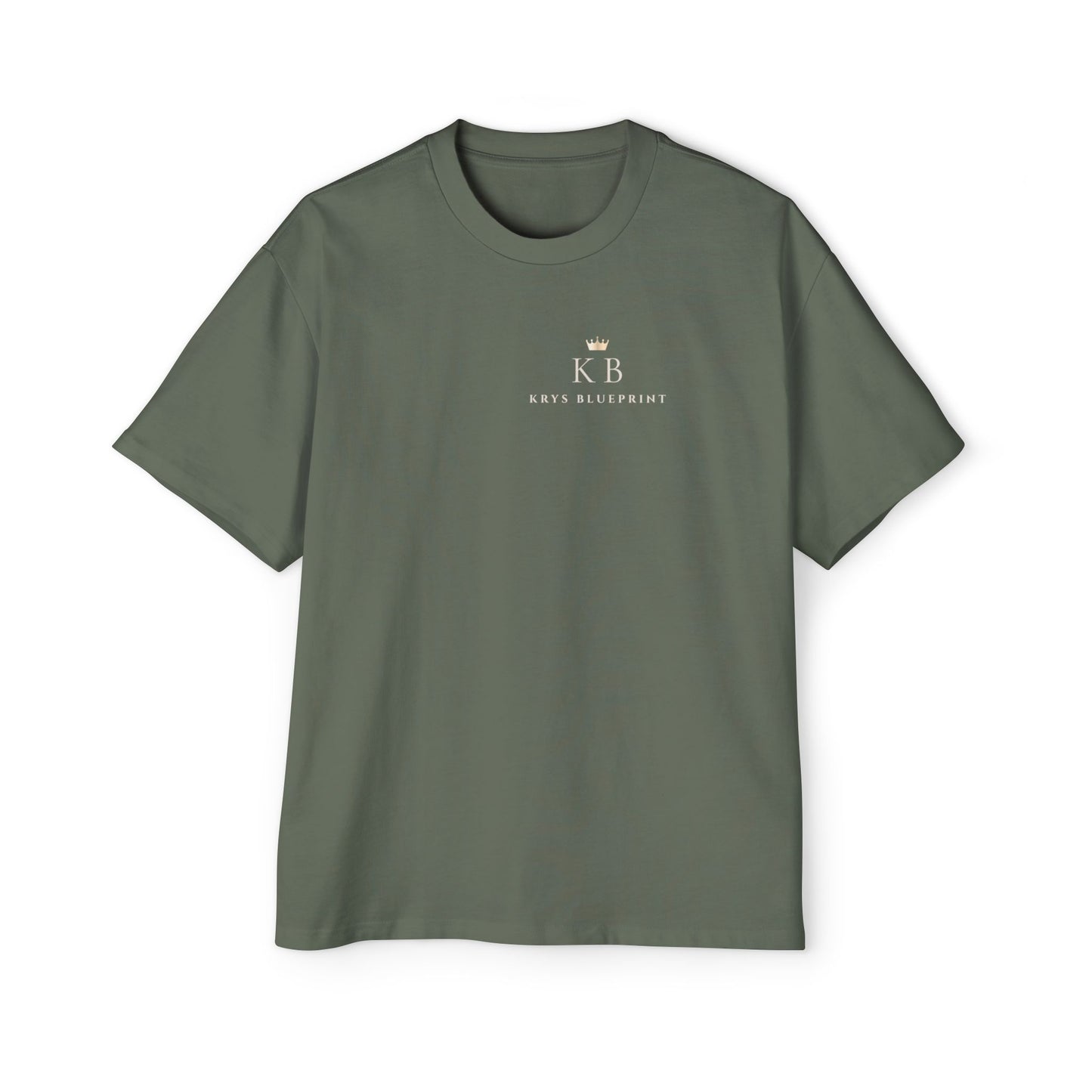 Men's Discipline Today Freedom Tomorrow Tee Cream lettering- Krys Blueprint