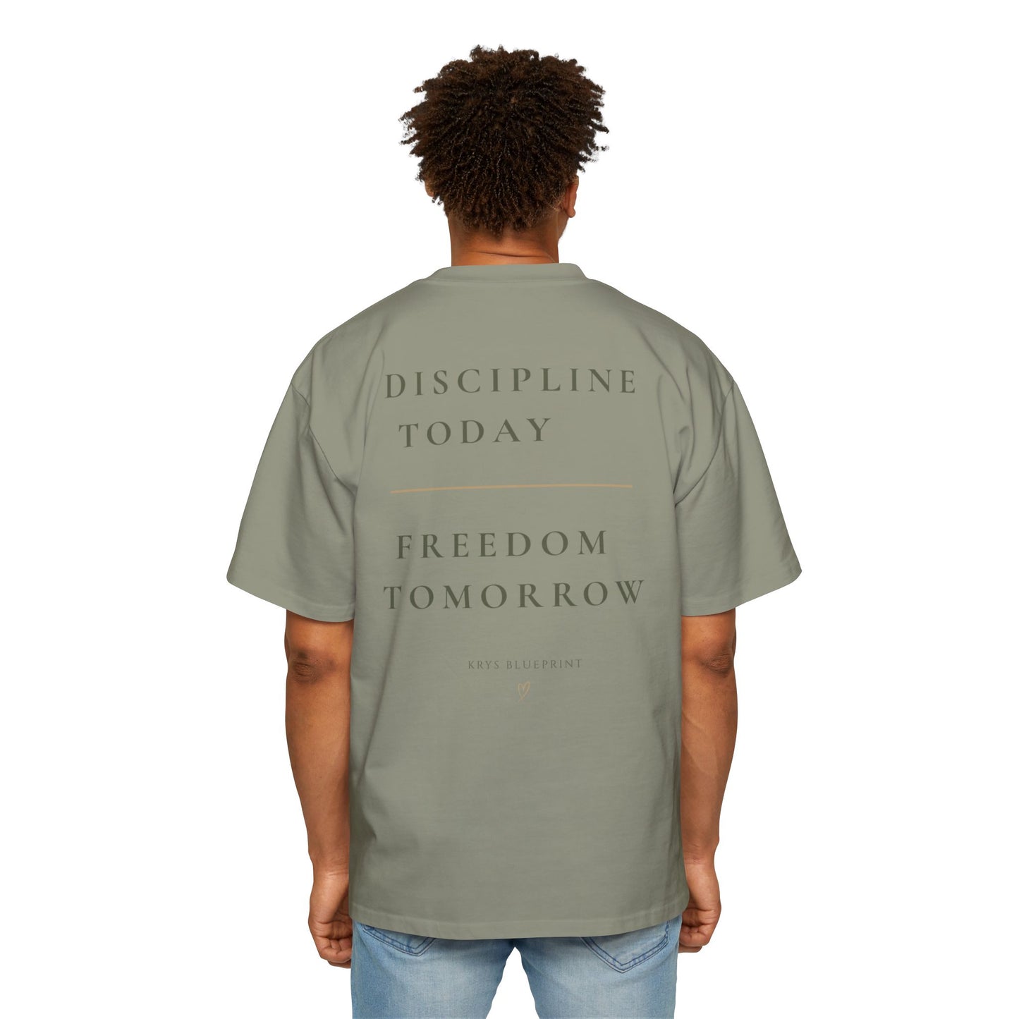 Men's Discipline Today Freedom Tomorrow Tee —Krys Blueprint